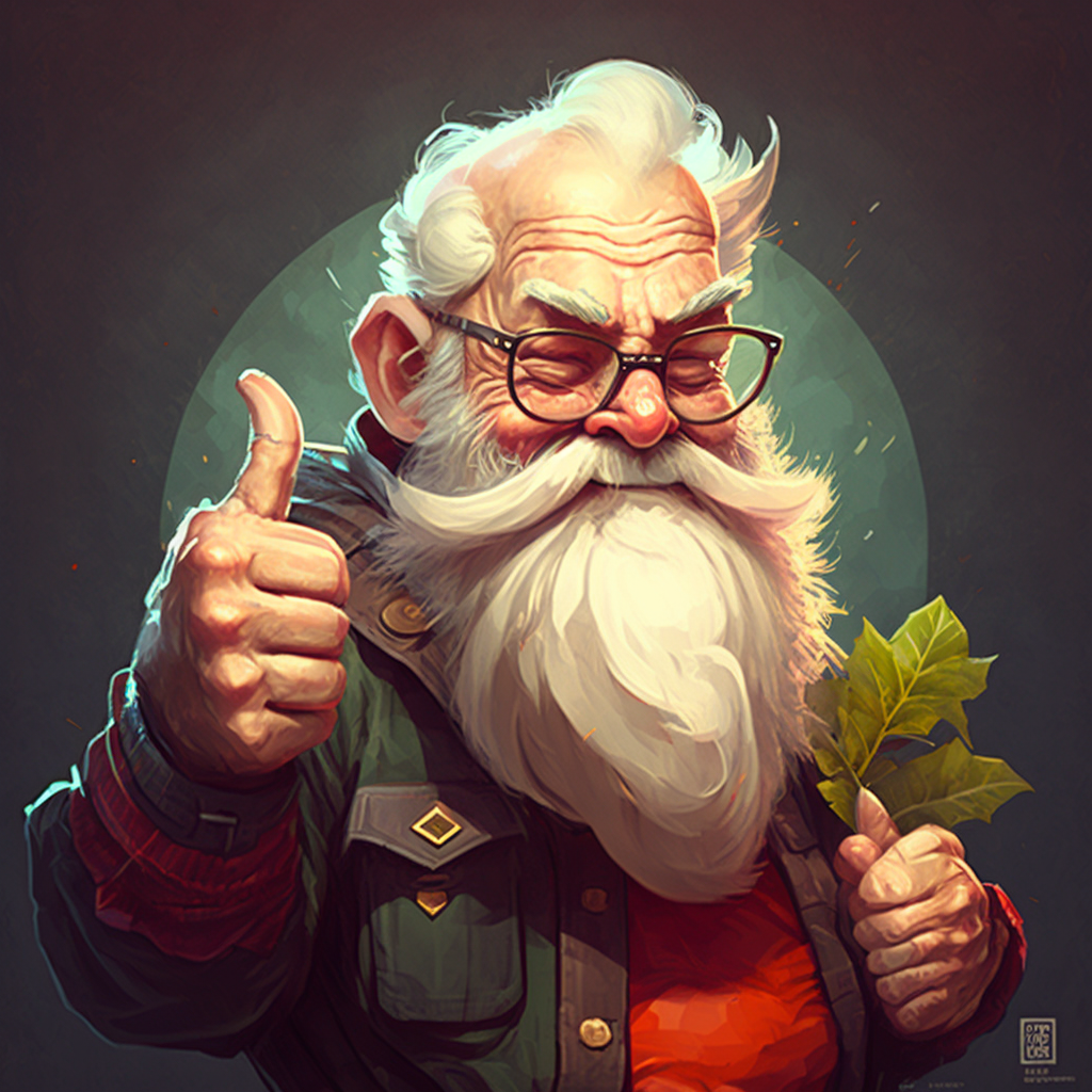 Bad Gnome Giving Thumbs Up