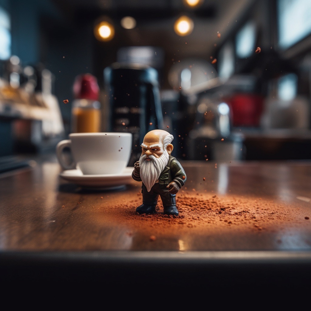 Bad Gnome In A Coffee Shop