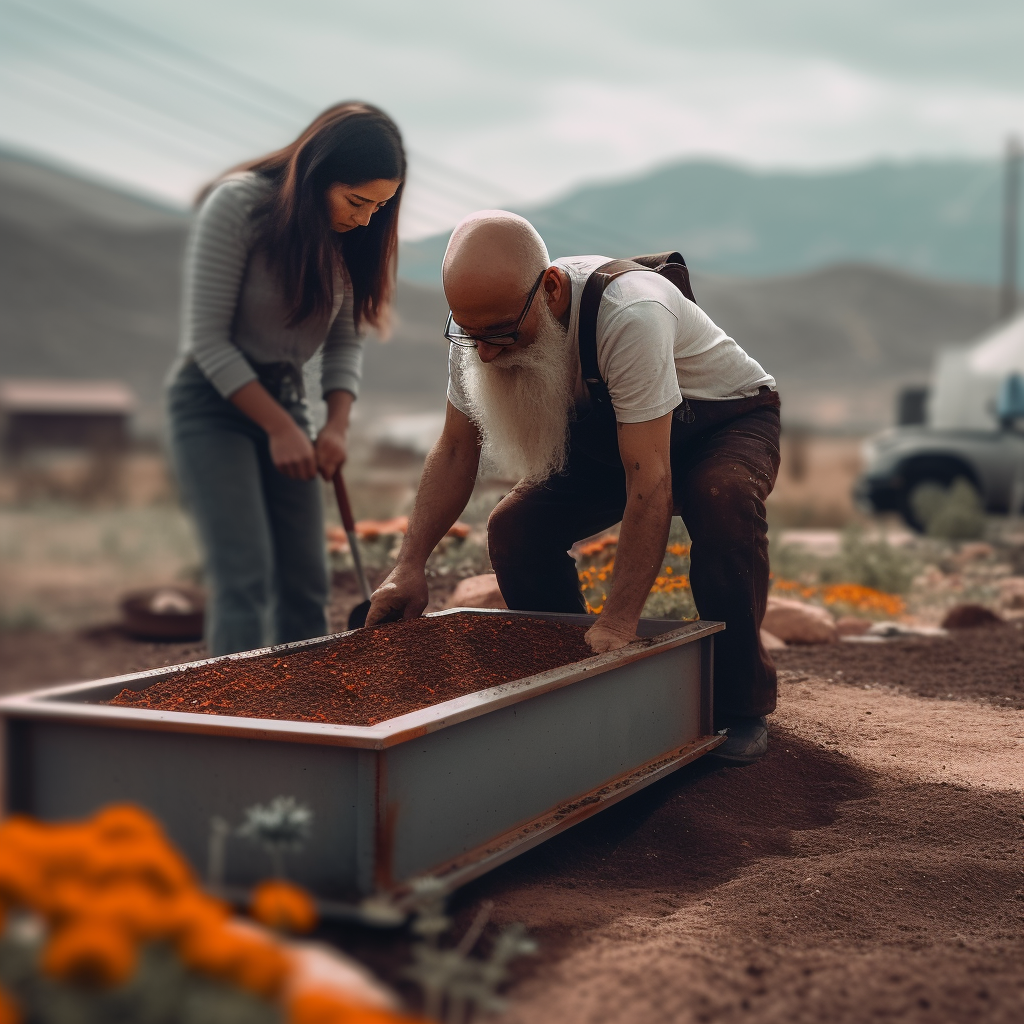 Bad Gnome Filling a cheap metal raised bed