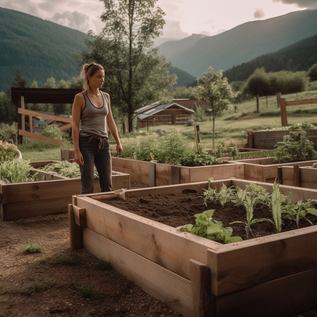 Easy to move raised bed construction